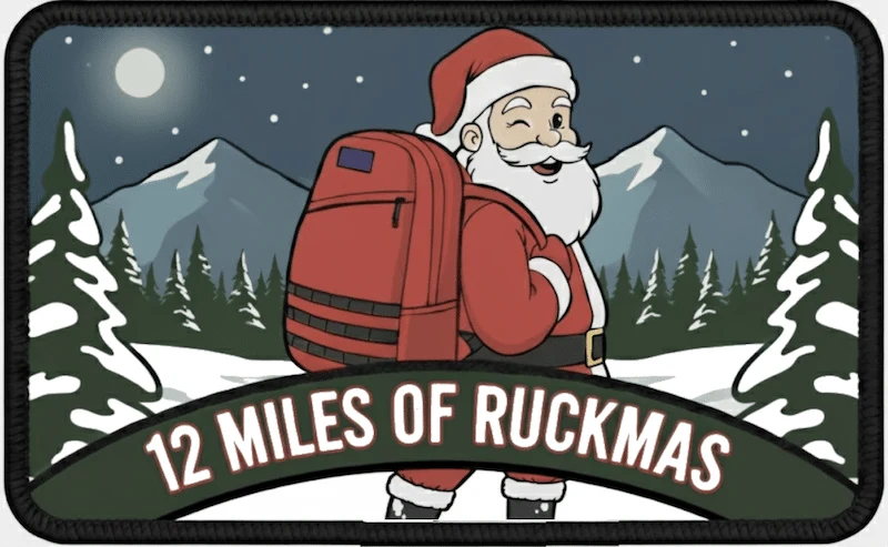 12 Miles of Ruckmas December 2025 Rucking Challenge patch