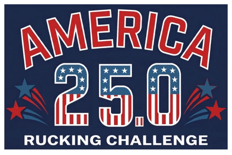 America 250 July 2026 Rucking Challenge patch