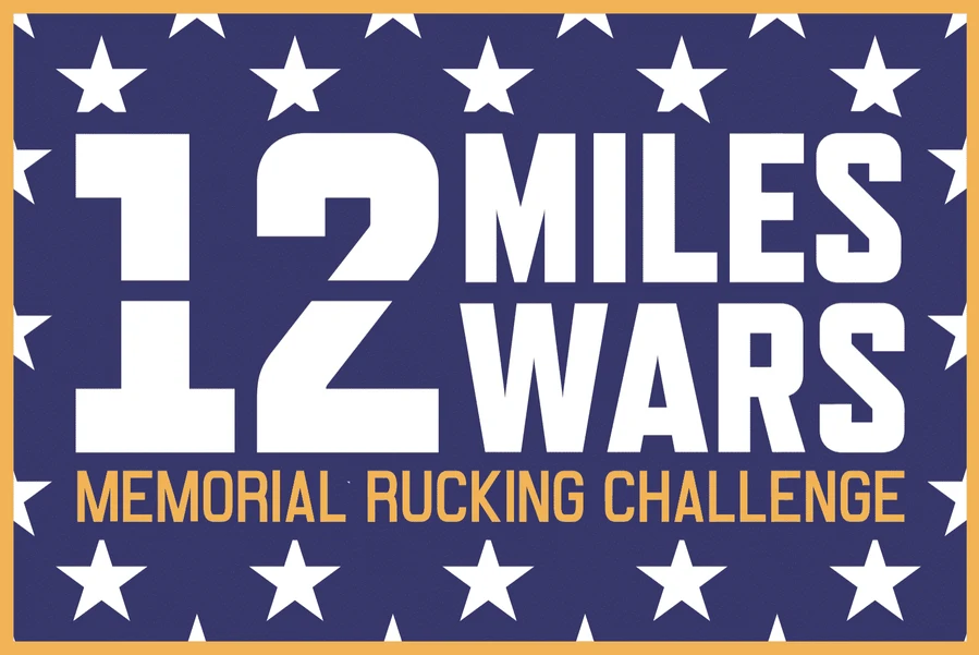 12 Miles, 12 Wars May 2021 Rucking Challenge patch
