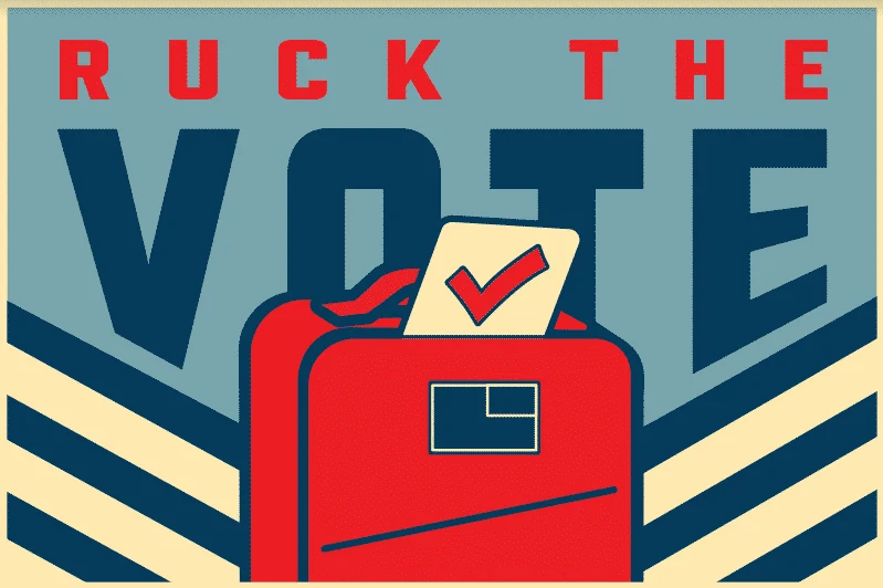 Ruck The Vote November 2020 Rucking Challenge patch