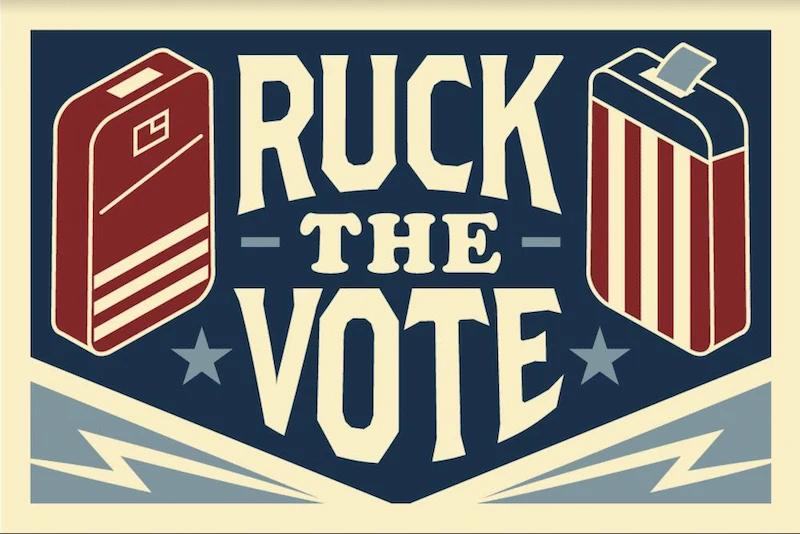 Ruck The Vote November 2024 Rucking Challenge patch
